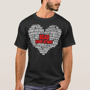 SCAD Heart Attack Survivor Pride Warrior Awareness T-Shirt
