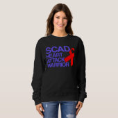 SCAD Heart Attack Survivor Warrior Awareness Sweatshirt (Vorne ganz)