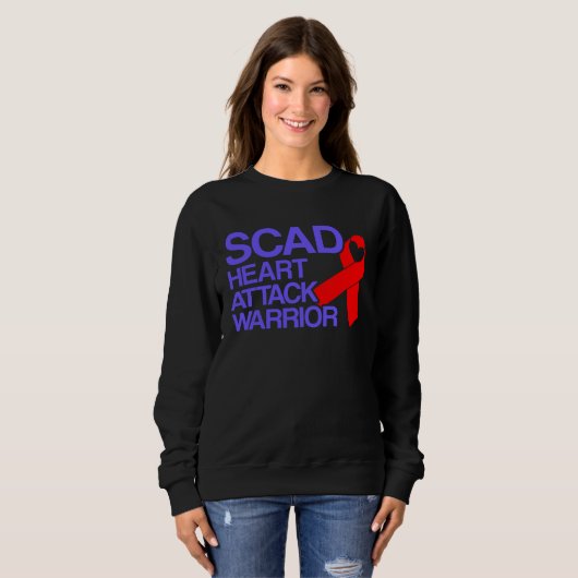 SCAD Heart Attack Survivor Warrior Awareness Sweatshirt (Vorne ganz)