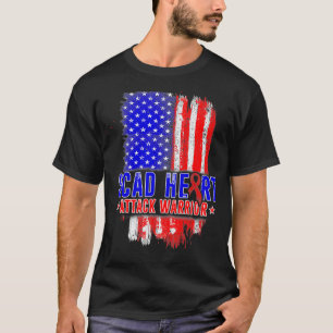 SCAD Herzattackenberater Patient Krieger Awarene T-Shirt