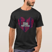 SCAD Herzattackenberater Patient Krieger Awarene T-Shirt (Vorderseite)