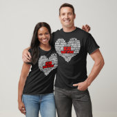 SCAD Herzinfarkt Überlebender Pride Krieger Bewuss T-Shirt (Unisex)