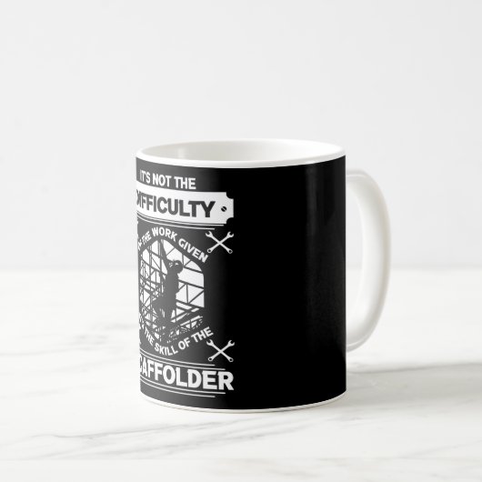Scaffolder Builder Scaffolding Scaffold Kaffeetasse (VorderseiteRechts)