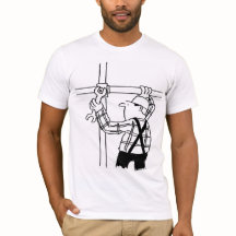 Scaffolder Cartoon Graphic T - Shirt