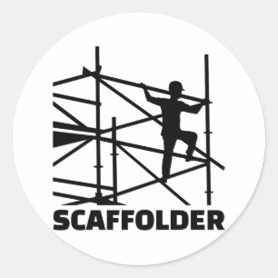 Scaffolder Runder Aufkleber