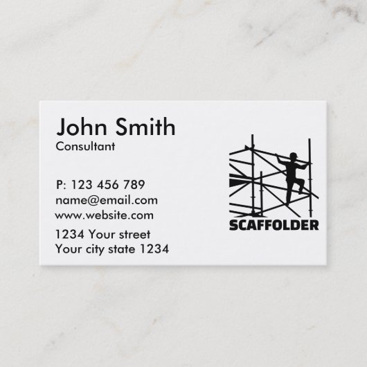 Scaffolder Visitenkarte (Vorderseite)