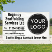 Scaffolding & Scaffold Hire Banner with Your Logo (Außenbereich)