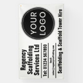 Scaffolding & Scaffold Hire Banner with Your Logo (Vertikal)