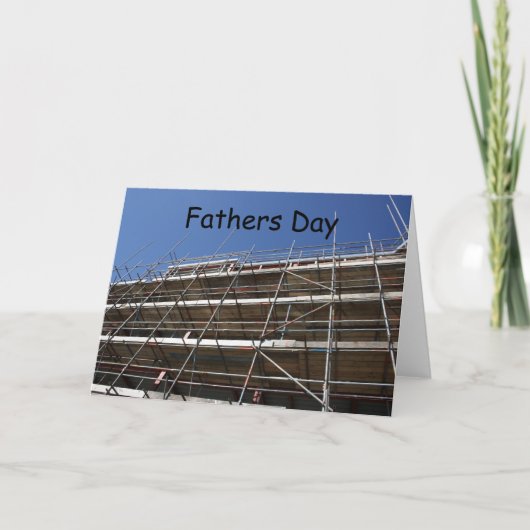 Scaffolding Vaters Day Card Karte (Vorderseite)