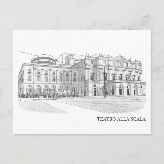 Scala di Milano (Italien) Postkarte (Vorderseite)