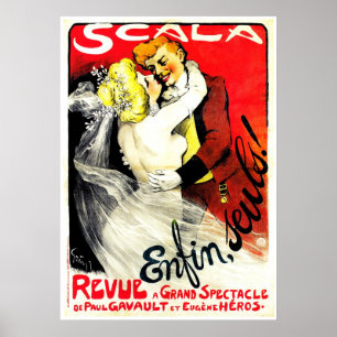 Scala Enfin Seuls ~ Vintage Werbung Poster