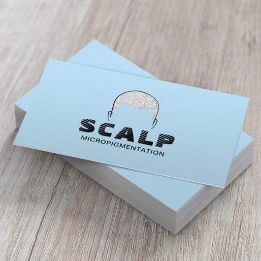 Scala Micropigmentation Hair Tattoo Light Blue Visitenkarte