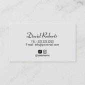 Scala Micropigmentation Hair Tattoo Light Blue Visitenkarte (Rückseite)