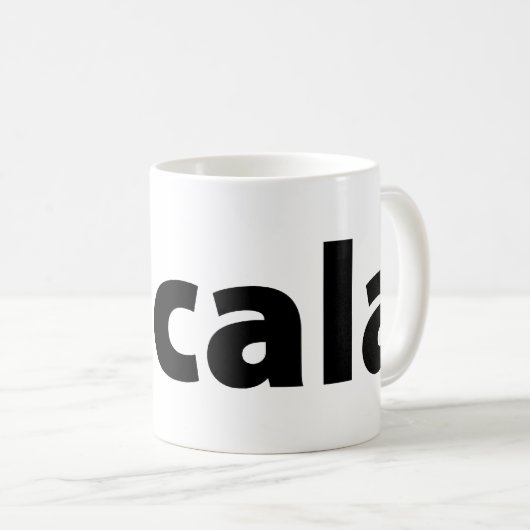 Scala Tasse oder Stein, großes Logo (VorderseiteRechts)