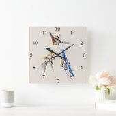 Scalar Fish Quadratische Wanduhr (Zuhause)