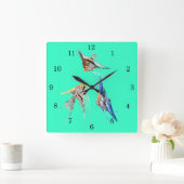 Scalar-Oberflächen - Wählen Sie Ihre Farben aus od Quadratische Wanduhr (Zuhause)