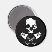 Scalawag & Crossed Pistons Magnet (Vorderseite/Rückseite)