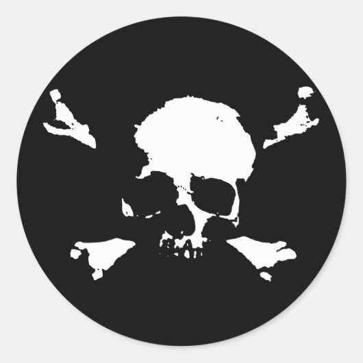 Scalawag Runder Aufkleber (Vorderseite)