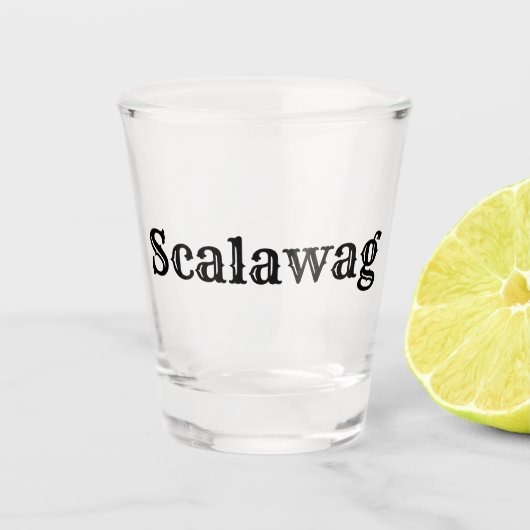 Scalawag Schnapsglas (Vorderseite)