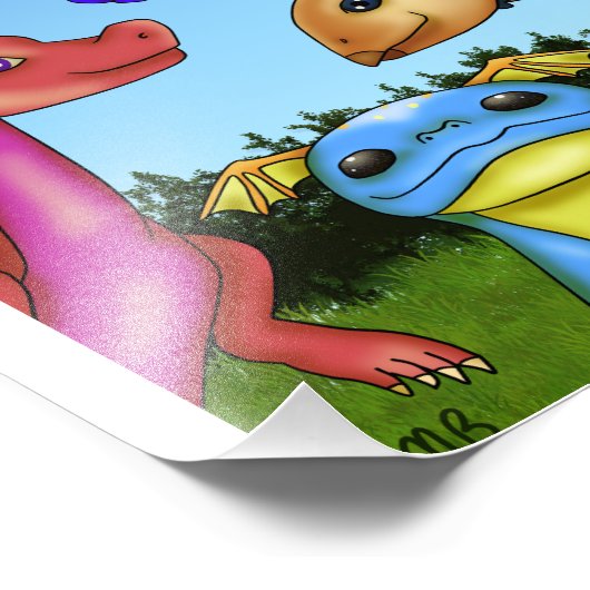 ScaleBeans Dragons Fotodruck (Ecke)