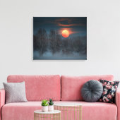 Scalenghe in Piemont, Italien Leinwanddruck (Insitu (Wohnzimmer))