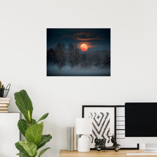 Scalenghe in Piemont, Italien Poster (Heimbüro)