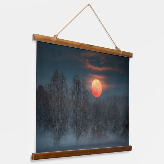 Scalenghe in Piemont, Italien Wandteppich Mit Holzrahmen (Gewinkelt)