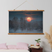 Scalenghe in Piemont, Italien Wandteppich Mit Holzrahmen (Schlafzimmer)