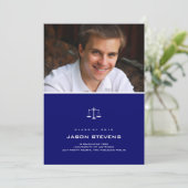 Scales Law in Tinte Abschluss Einladung (Stehend Vorderseite)