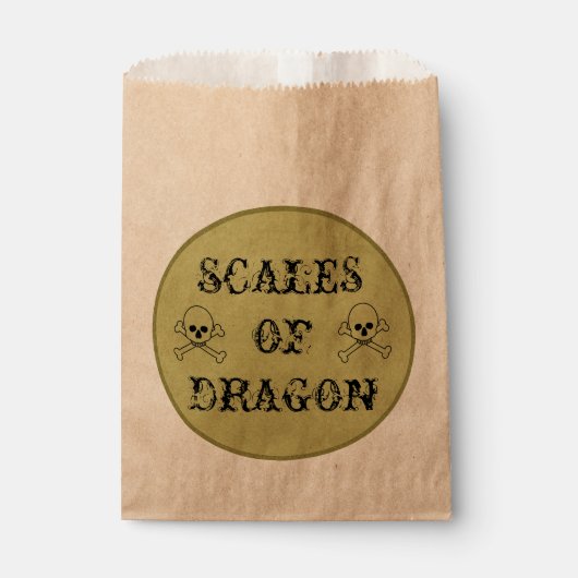 Scales of Dragon Witch's Potion Label Geschenktütchen (Vorderseite)