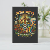 Scales of Justice Dankeskarte (Stehend Vorderseite)