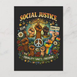 Scales of Justice Postkarte