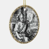 Scales of Justice Sepia Keramikornament (Rechts)