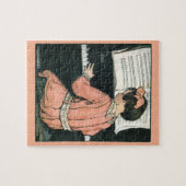 Scales von Jessie Willcox Smith, Piano Music Girl Puzzle (Horizontal)