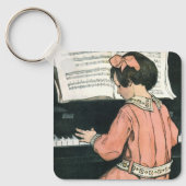 Scales von Jessie Willcox Smith, Piano Music Girl Schlüsselanhänger (Vorderseite)