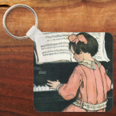 Scales von Jessie Willcox Smith, Piano Music Girl Schlüsselanhänger (Vorderseite)
