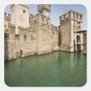 Scaliger-Schloss, Sirmione, Provinz Brescia, Quadratischer Aufkleber