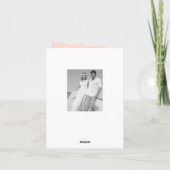 Scallop Band Romantisches Drehbuch 3 Multi-Foto-Ho Dankeskarte (Rückseite)