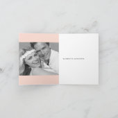 Scallop Band Romantisches Drehbuch 3 Multi-Foto-Ho Dankeskarte (Innenseite)