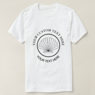 Scallop Benutzerdefiniertes Seashell-Logo T-Shirt