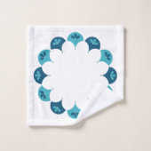 Scallop Floral Custom Colors Badhandtuch Set (Waschlappen)