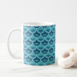 Scallop Floral Custom Colors Kaffeetasse