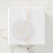 Scallop Foil Favor Tags (Mit Box)
