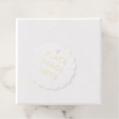 Scallop Foil Favor Tags (Mit Box)