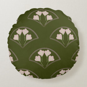 "Scallop Garden" Rundes Kissen