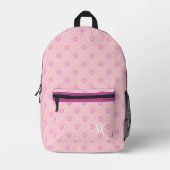 Scallop Japanisches Rosa Bedruckter Rucksack (Vorderseite)