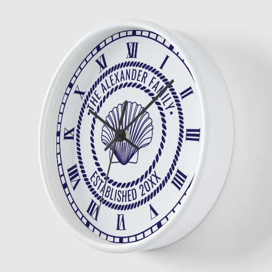 Scallop-Muschel #3 Familienname Datum des Rope Fra Uhr (Winkel)