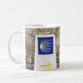 Scallop Muschel Arrow Camino de santiago Kaffee Ta Kaffeetasse (Links)