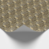 Scallop Muschel Camino de Santiago Wrapping Paper Geschenkpapier (Ecke)
