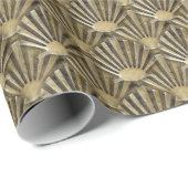 Scallop Muschel Camino de Santiago Wrapping Paper Geschenkpapier (Rolleneckpunkt)
